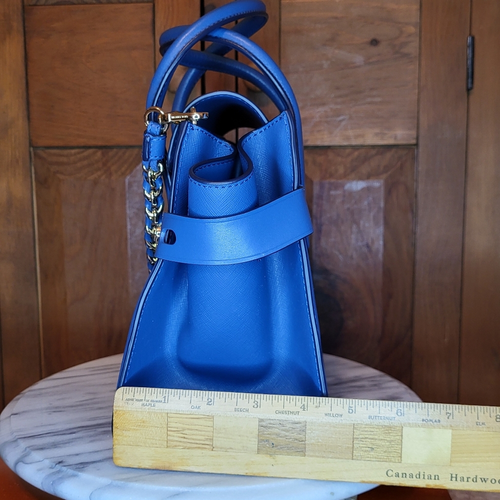 Michael Kors Blue Leather Handbag - Picture 16 of 17